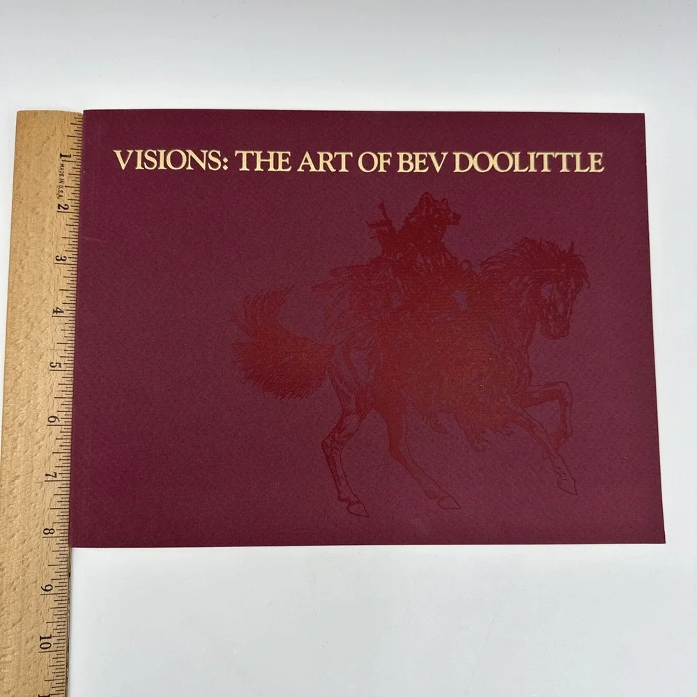 Bev Doolittle Visions Signed Art Book 1989 Softcover Western Artist Second Print